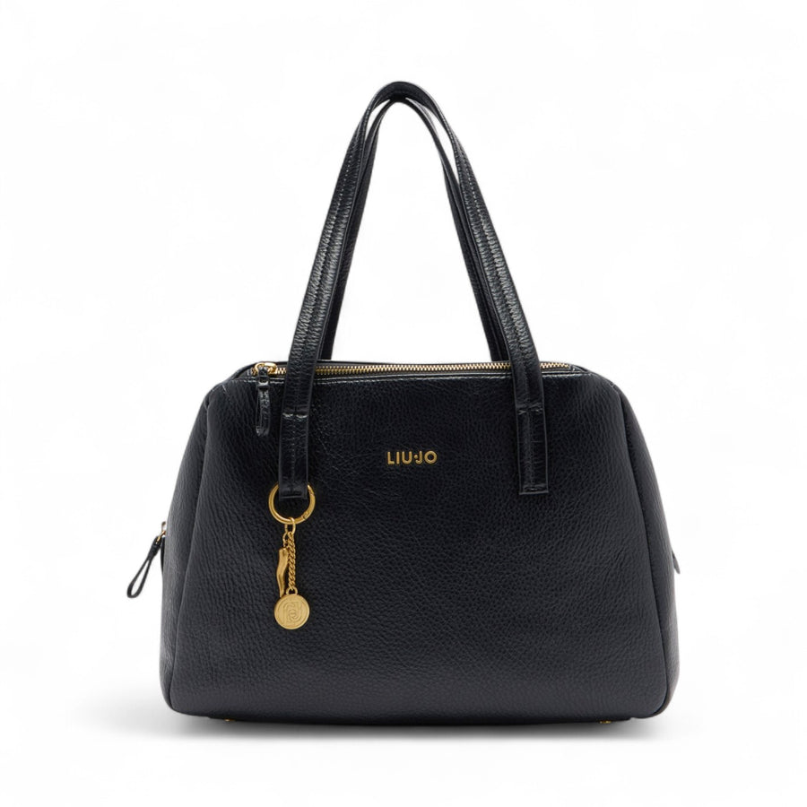 Borsa donna satchel media con charm