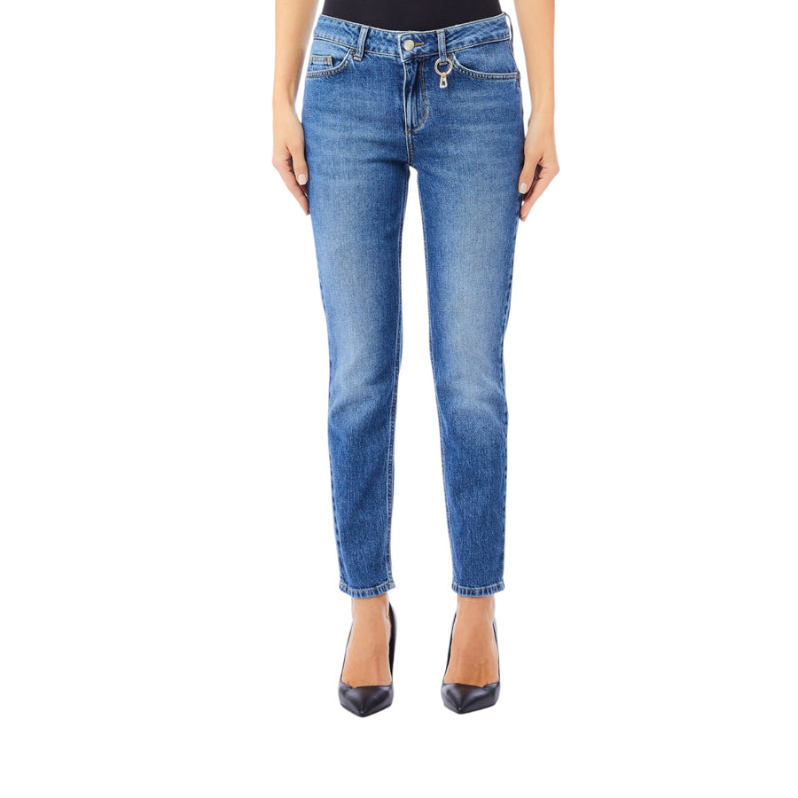 Jeans donna skinny a vita alta