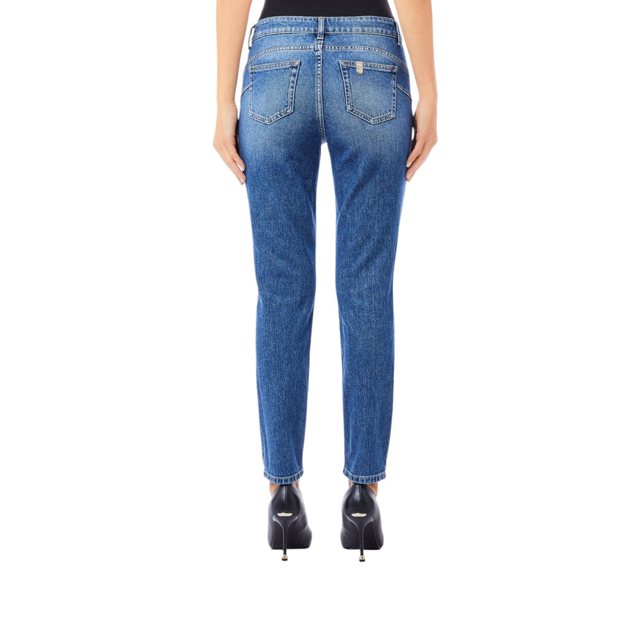 Jeans donna skinny a vita alta