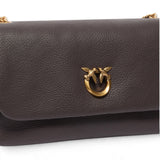Borsa donna a tracolla media Love Bag Click Soft Horizontal in pelle fiore