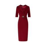 Abito donna aderente con cintura Love Birds