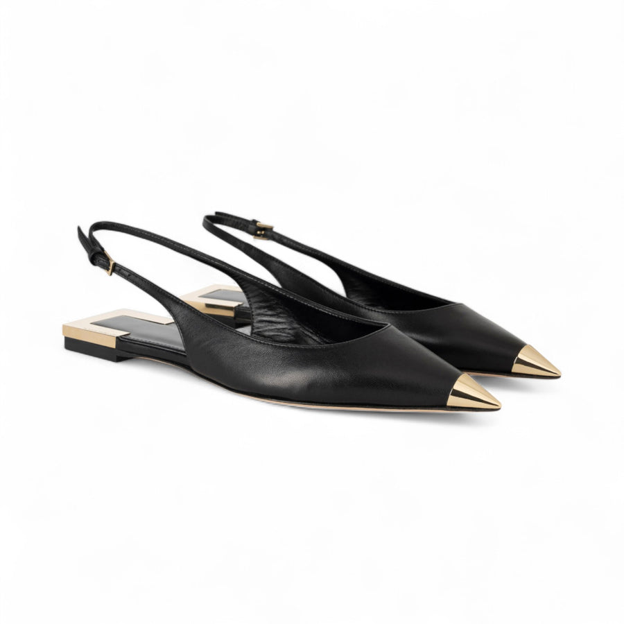Slingback donna  flat in nappa