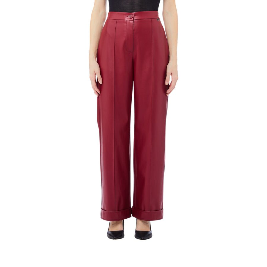 Pantaloni donna in tessuto spalmato