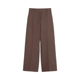 Pantalone donna palazzo in cotone tecnico