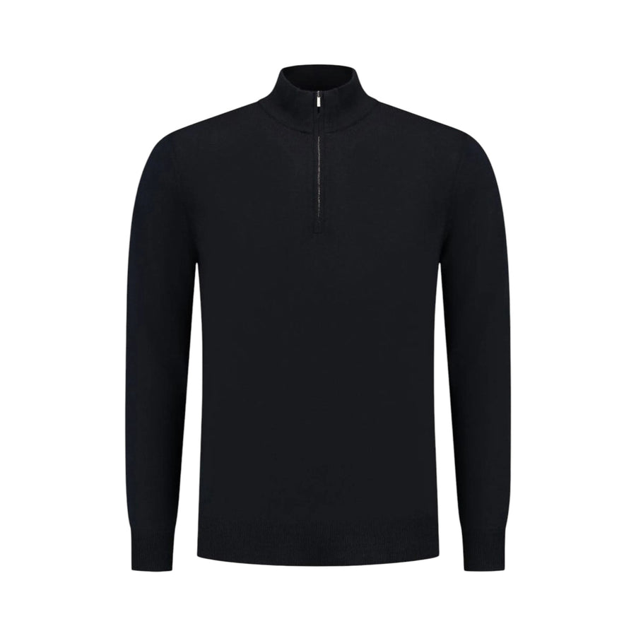Maglione uomo con mezza zip