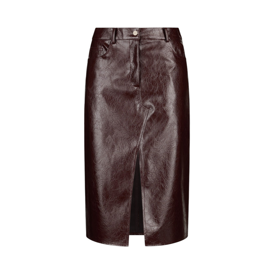 Gonna donna cinque tasche glossy