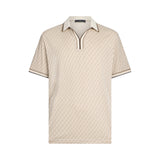 Polo uomo con logo all-over