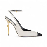 Slingback donna Falcon in nappa e gros-grain