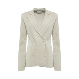 Blazer donna in maglia piquet lurex