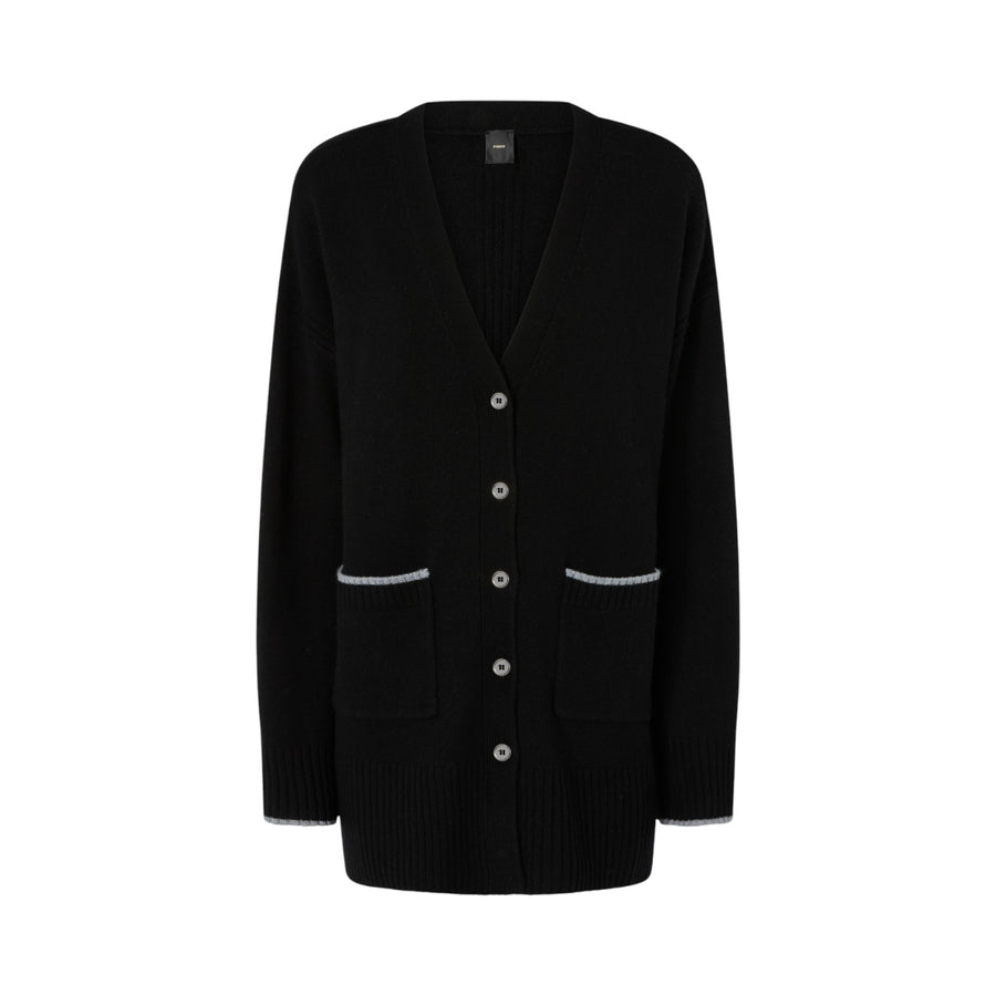 Cardigan donna lungo con scollo a V