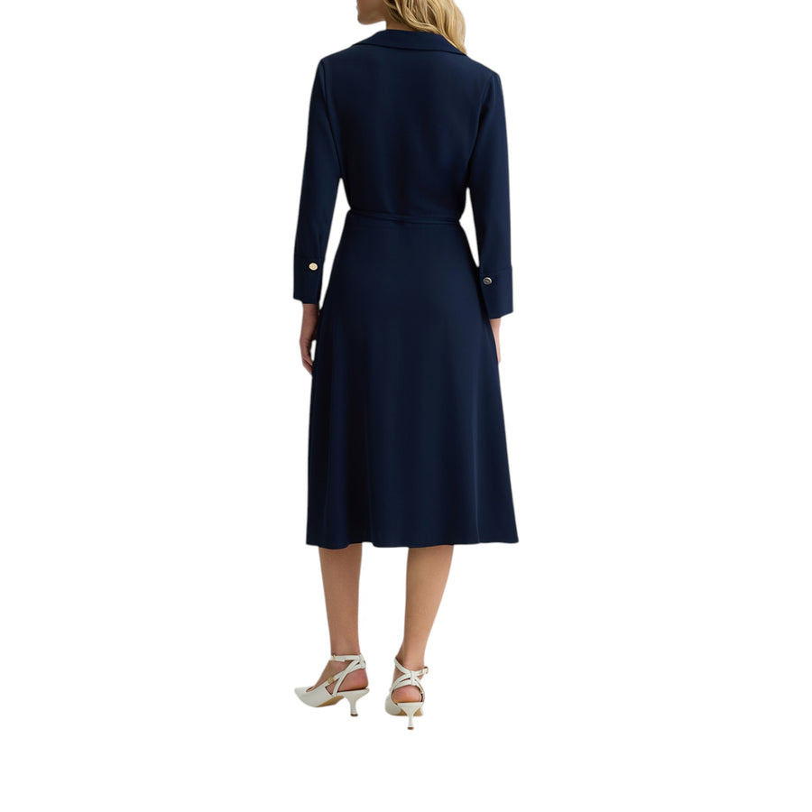 Abito donna in twill con cintura