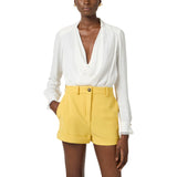 Body donna in georgette di viscosa