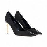 Pump donna in pelle con tacco scultura