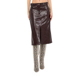 Gonna donna cinque tasche glossy