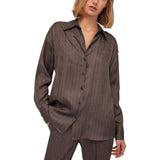 Camicia donna in raso con strass