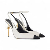 Slingback donna Falcon in nappa e gros-grain