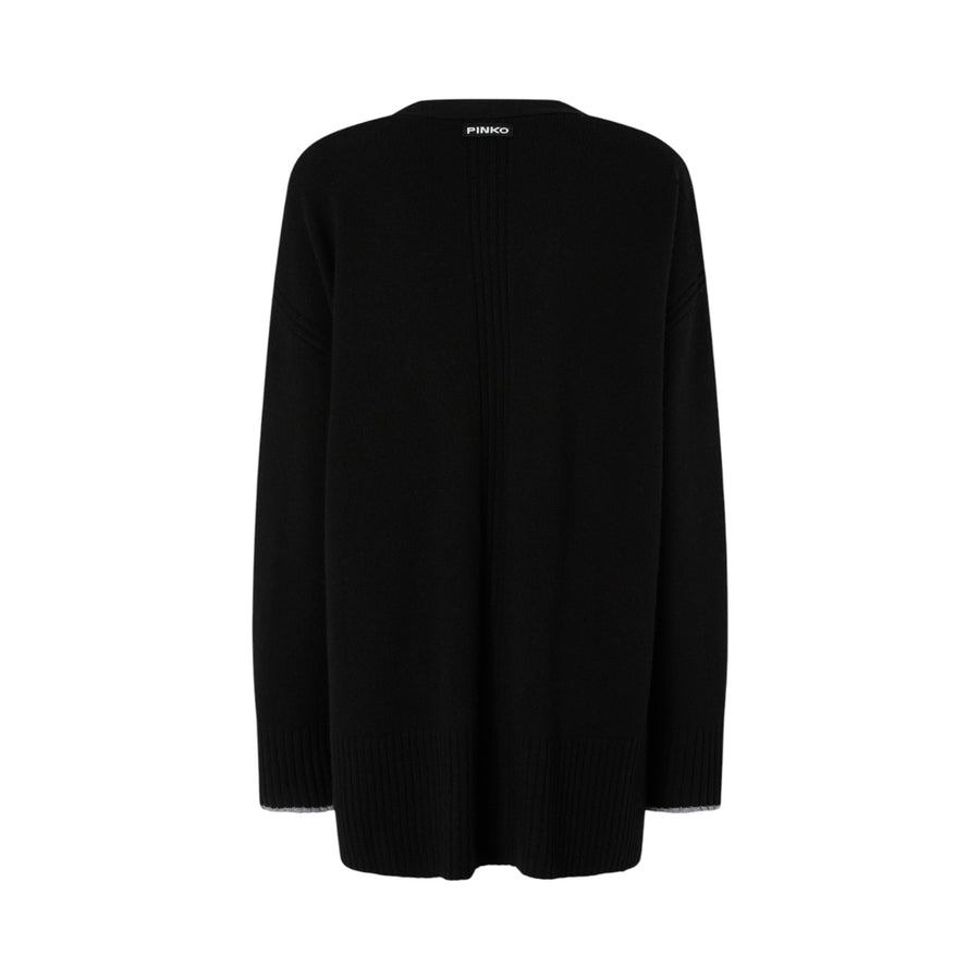 Cardigan donna lungo con scollo a V