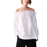 Blusa donna in popeline