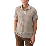 Polo uomo con logo all-over