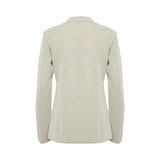 Blazer donna in maglia piquet lurex