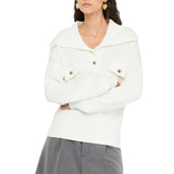 Maglia donna con maxi collo