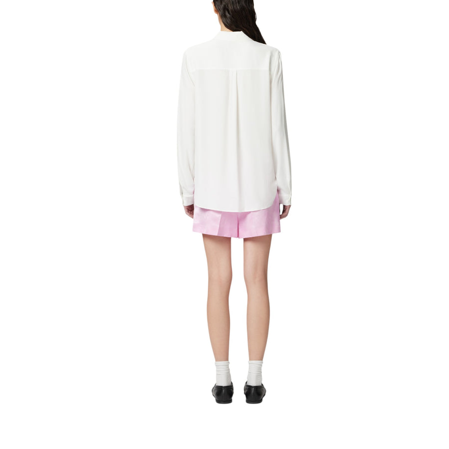 Camicia donna in crêpe de Chine di misto seta