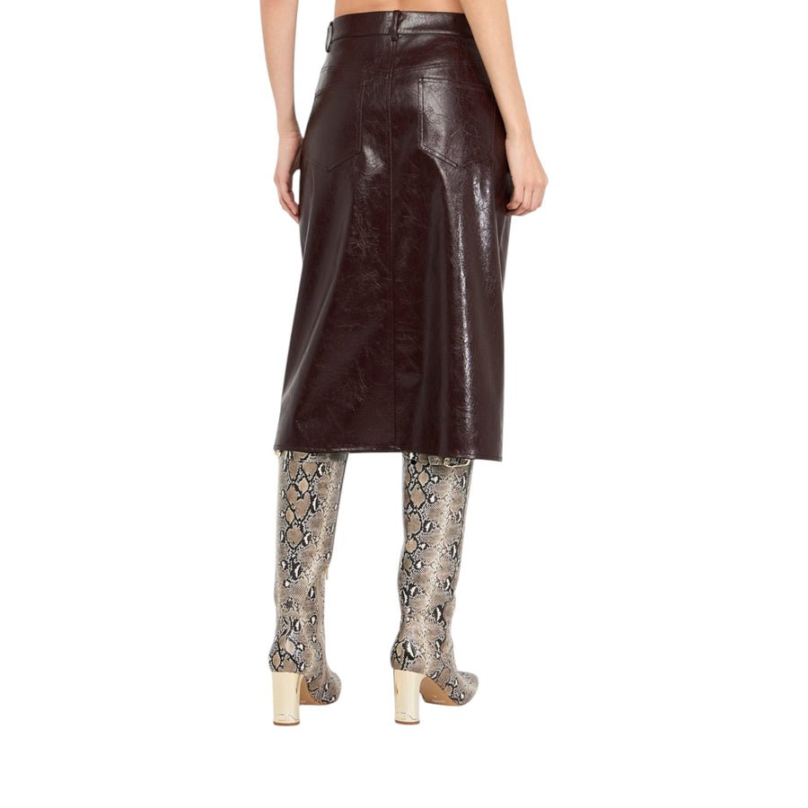 Gonna donna cinque tasche glossy