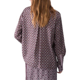 Camicia donna in twill stampato