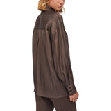 Camicia donna in raso con strass