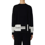 Maglia donna in viscosa con bande lucide