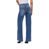 Jeans donna flare con charm gioiello