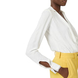 Body donna in georgette di viscosa