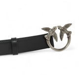 Cintura donna Love Birds in pelle 3cm