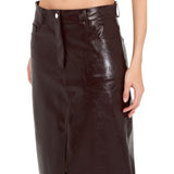 Gonna donna cinque tasche glossy