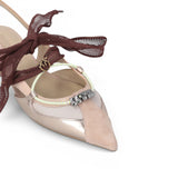 Ballerine donna slingback con lacci