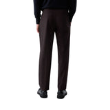 Pantaloni uomo chino in misto lana