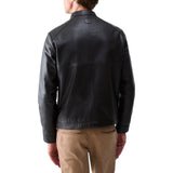 Giubbotto uomo biker in pelle