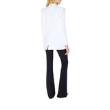 Giacca donna in doppio crêpe stretch e raso