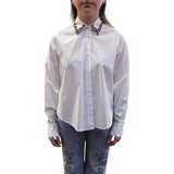 Camicia donna con cristalli