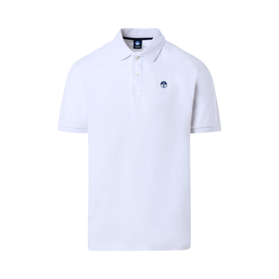 Polo uomo con patch logo