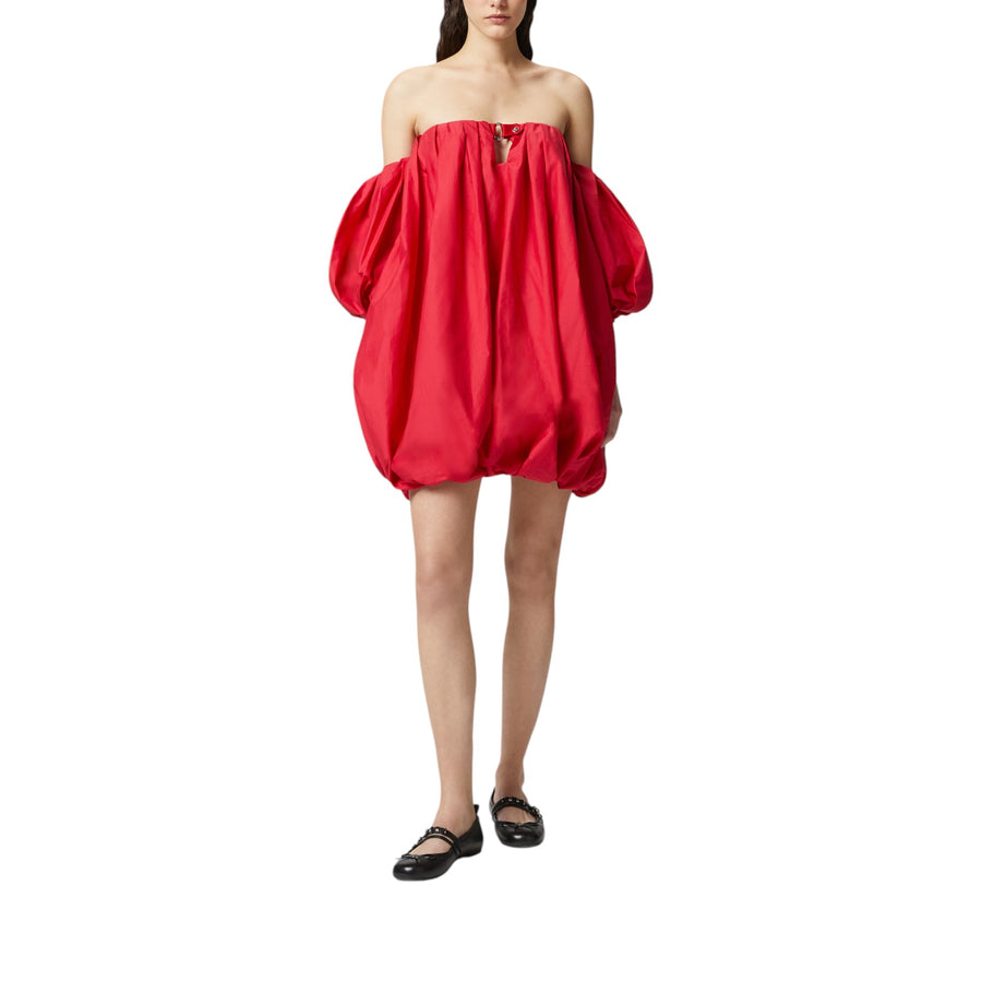 Mini abito donna a palloncino in popeline