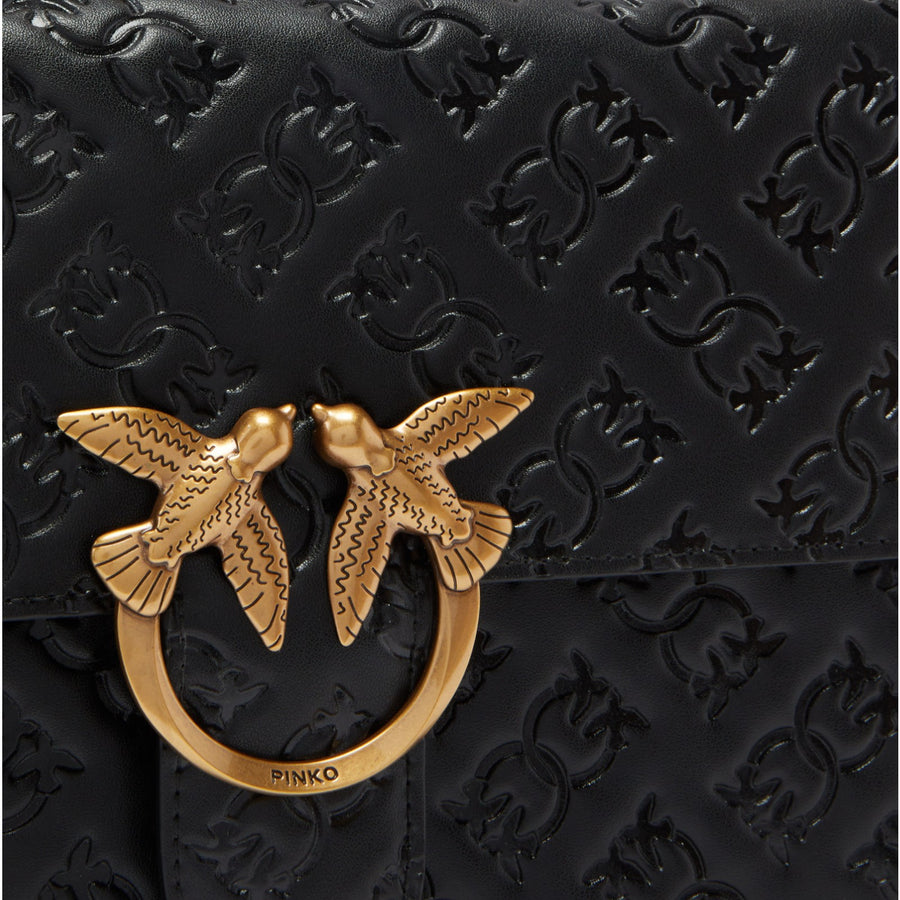 Borsa Love Bag a tracolla in pelle con logo