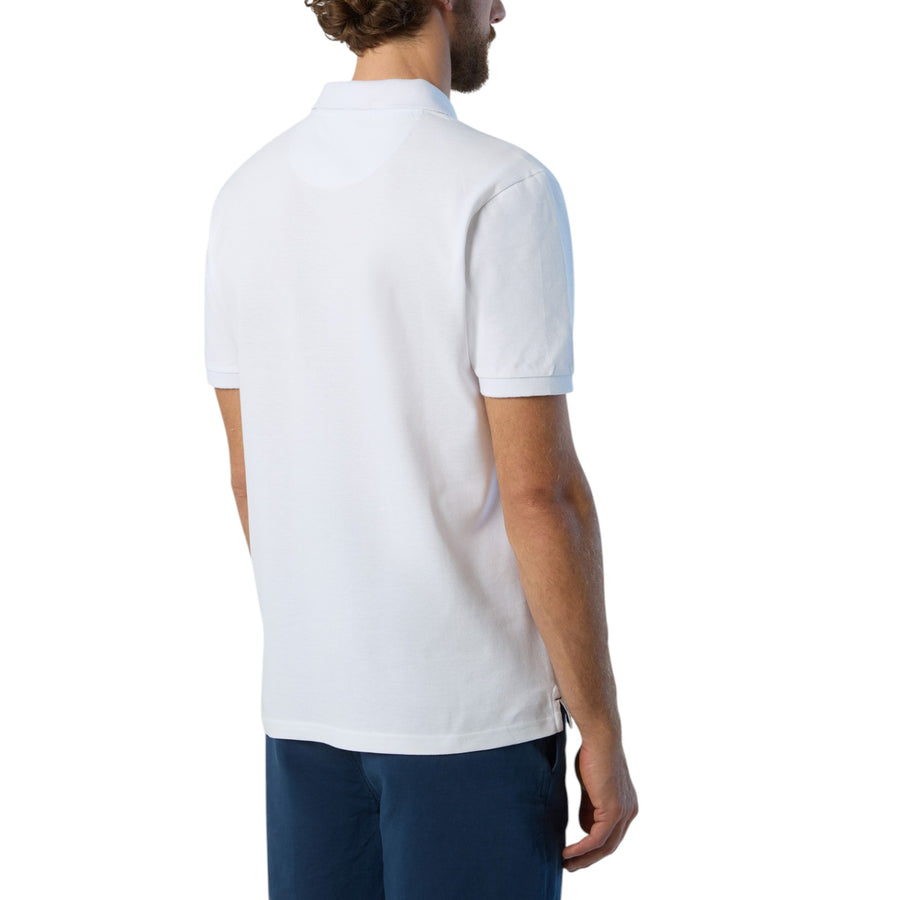 Polo uomo con patch logo