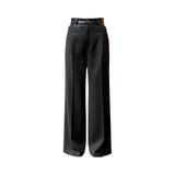 Pantaloni donna a gamba larga fluida
