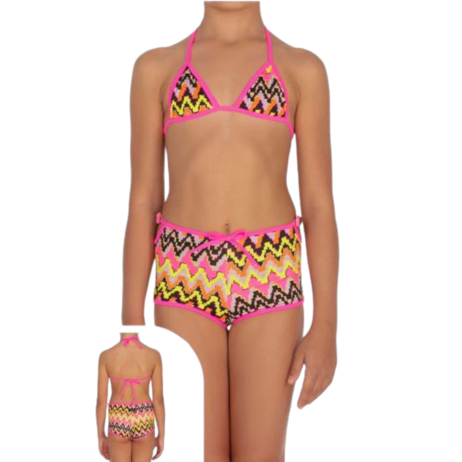 Bikini triangolo con coulotte bimba