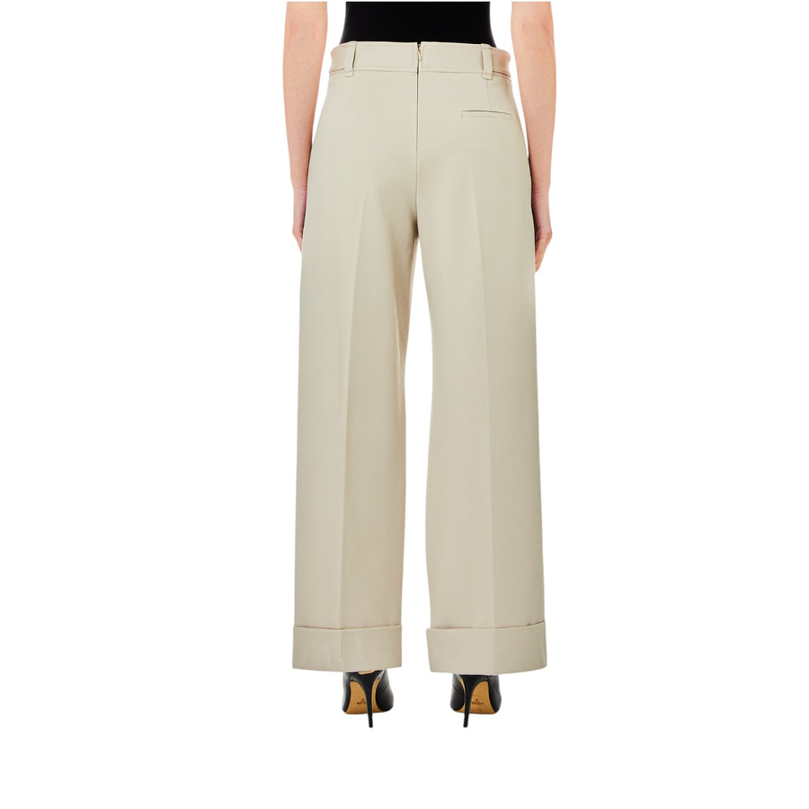 Pantaloni donna cropped con cintura