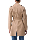 Trench donna lungo con cintura