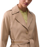 Trench donna lungo con cintura