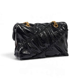 Borsa donna a tracolla Mini Love Bag Puff in pelle new shiny trapuntata