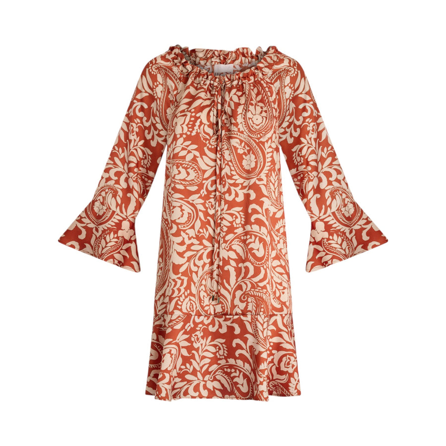 Abito donna in twill stampato